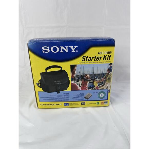 Sony DVD Camcorder Starter Kit ACC-DVDH2 Case for Handycam + Accessories - Picture 1 of 8